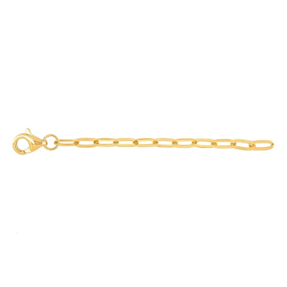 14K Yellow Gold 2 Inch Jump Ring Necklace Extender