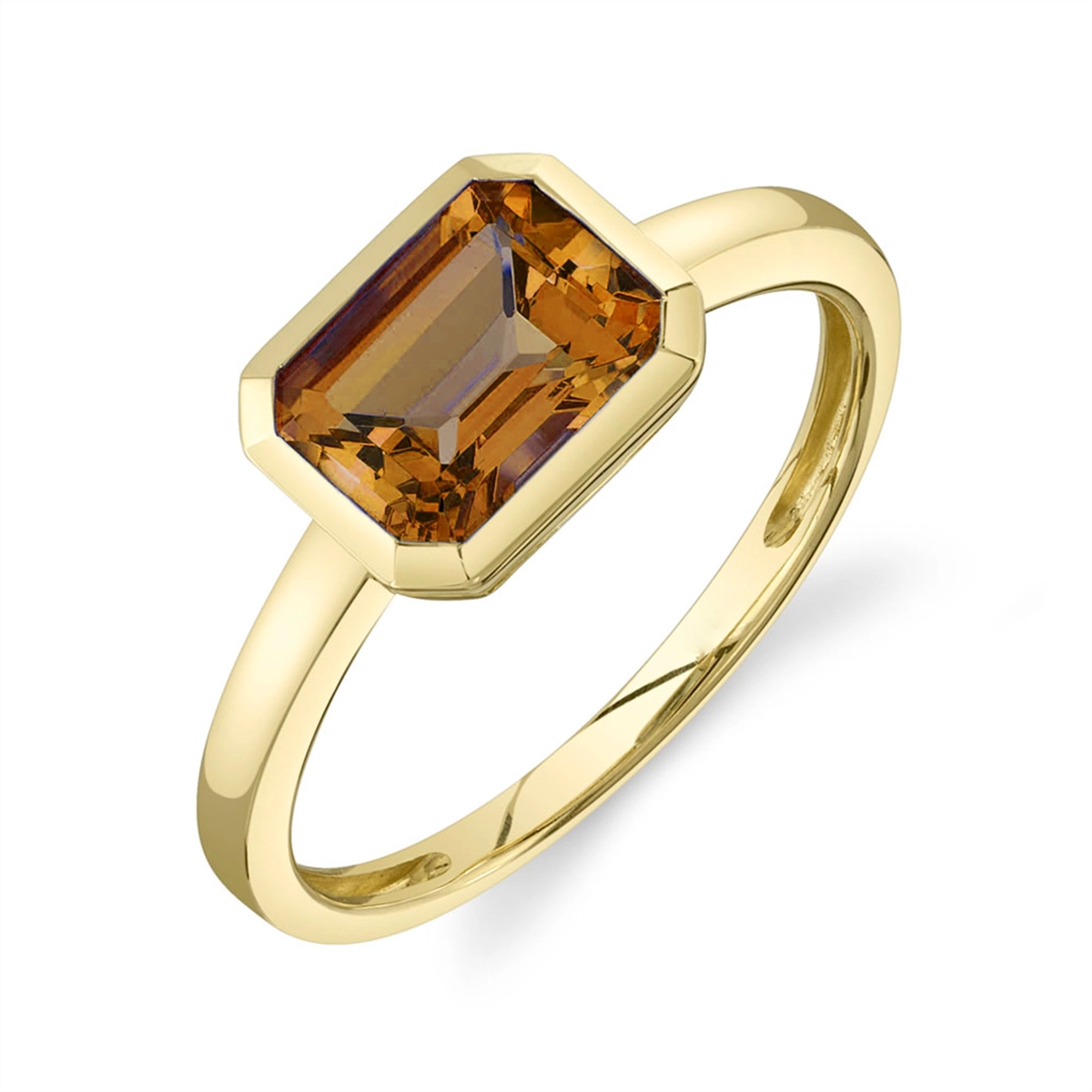 14K Yellow Gold Citrine Ring