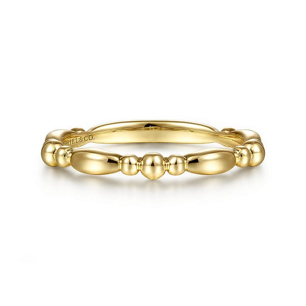 14K Yellow Gold Fancy Band