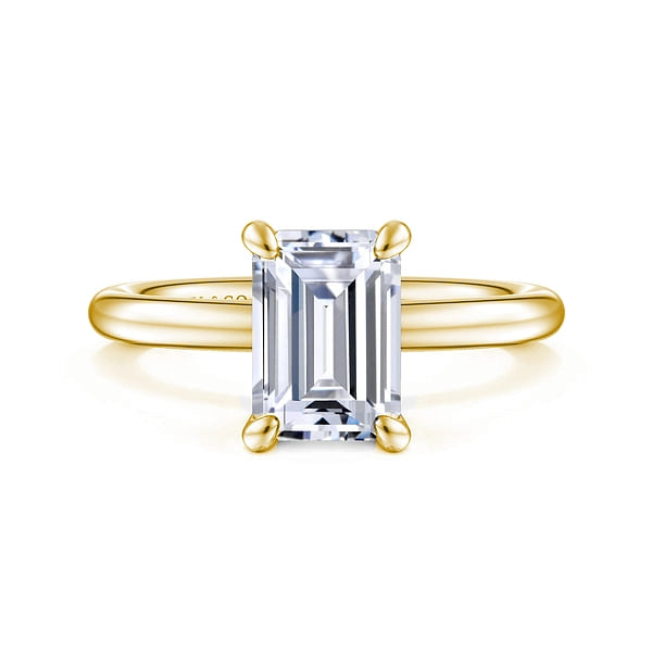 14K Yellow Gold Solitaire Ring