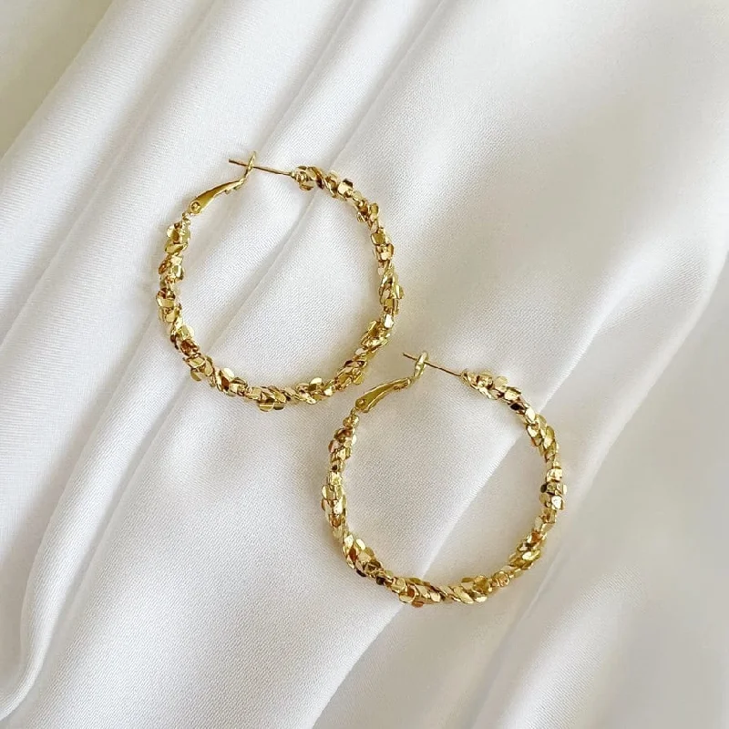 Confetti Hoops Gold Filled