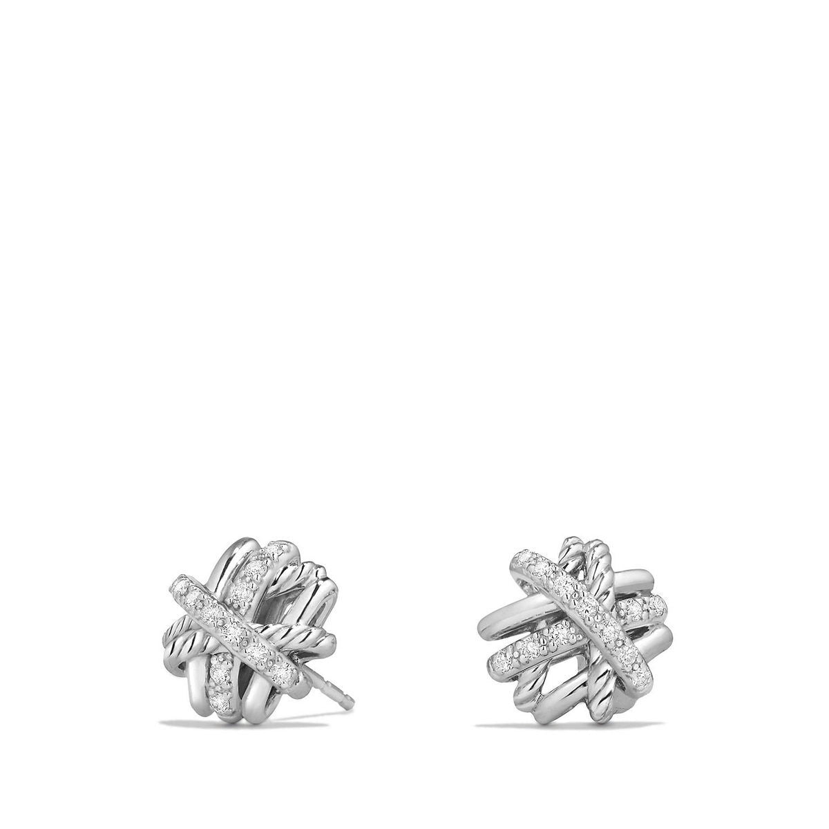 David Yurman 11mm Crossover Stud Earrings