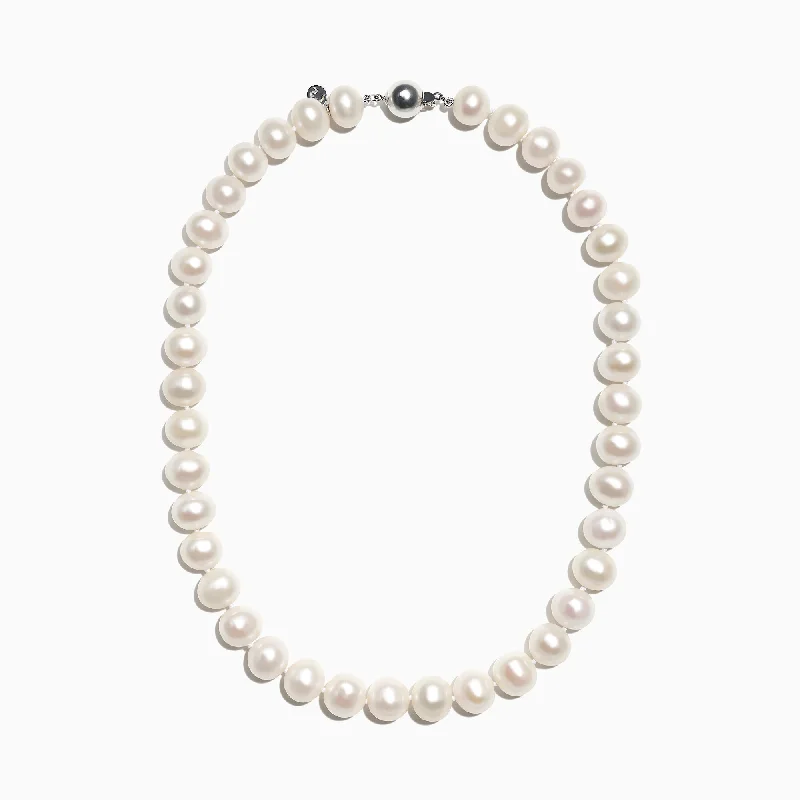 Cultured Fresh Water Pearl Necklace with Sterling Silver Clasp