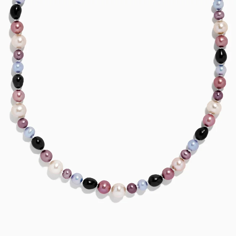 Multi Color Cultured Pearl 48" Necklace