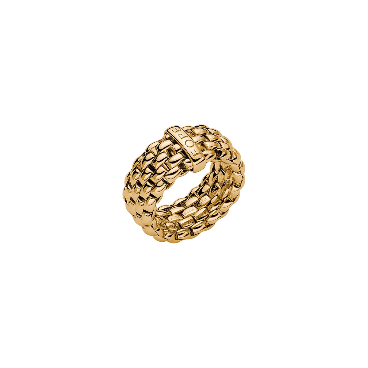 Fope 18K Yellow Gold Essentials Collection Flexible Ring