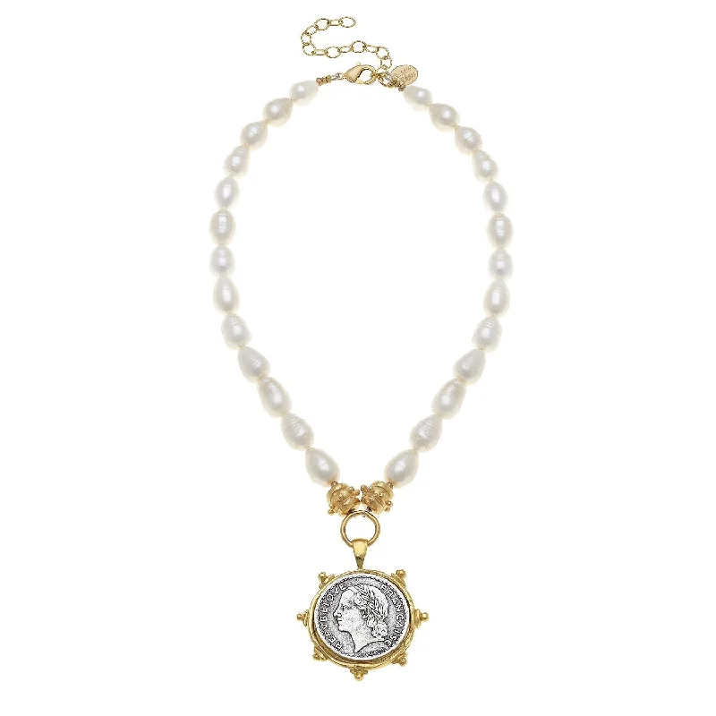 French Franc Pearl Necklace