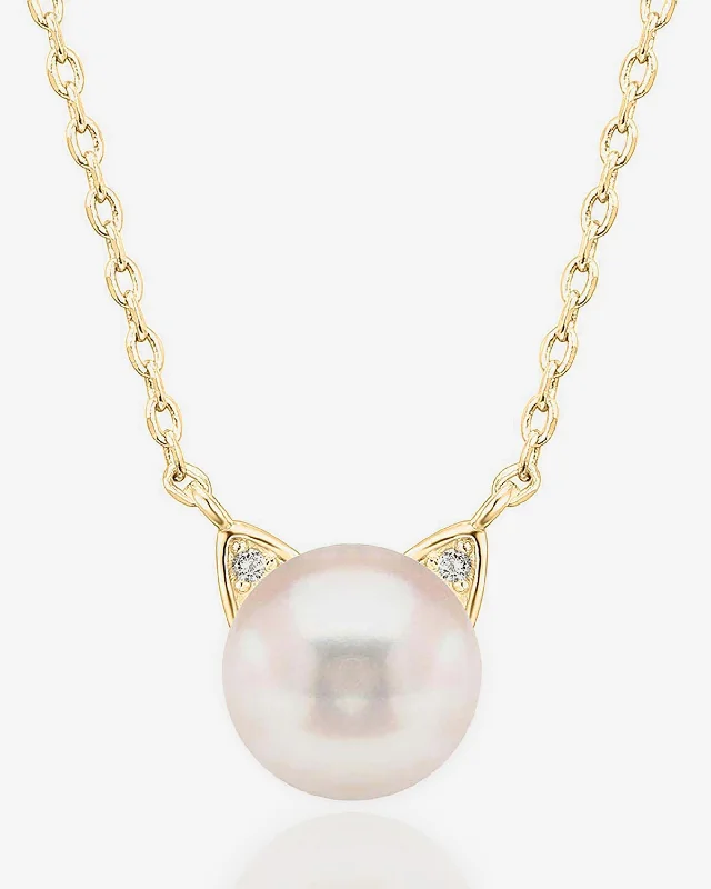 Freshwater Cultured Cat Pearl Necklace