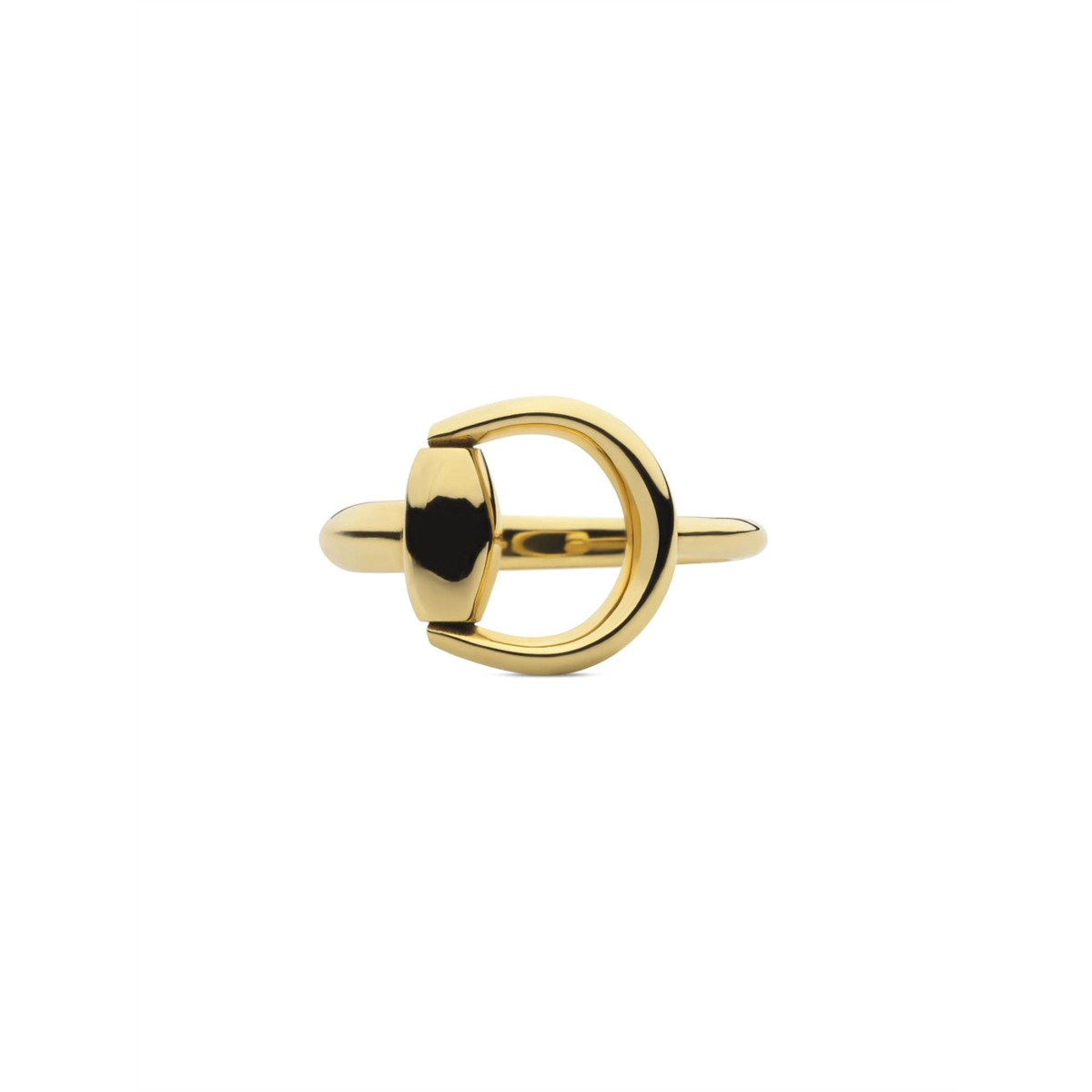 Gucci 18K Yellow Gold Horsebit Ring