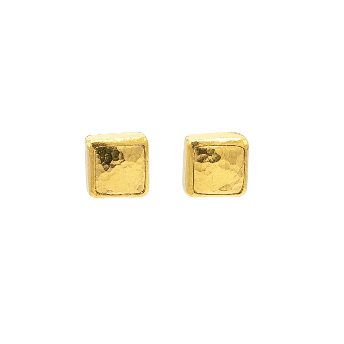 Gurhan Amulet Stud Earrings in 24K Yellow Gold