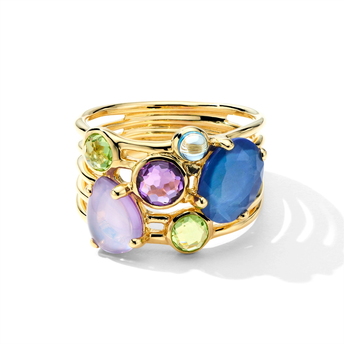 Ippolita 18K Yellow Gold Rock Candy Gelato 6-Stone Cluster Ring