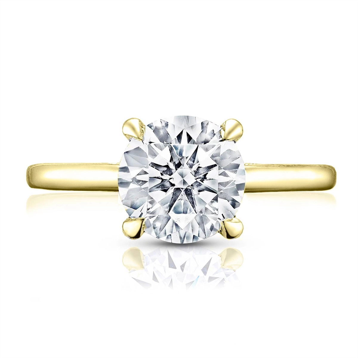 Tacori 18K Yellow Gold Hi-Polish Semi Mount Ring