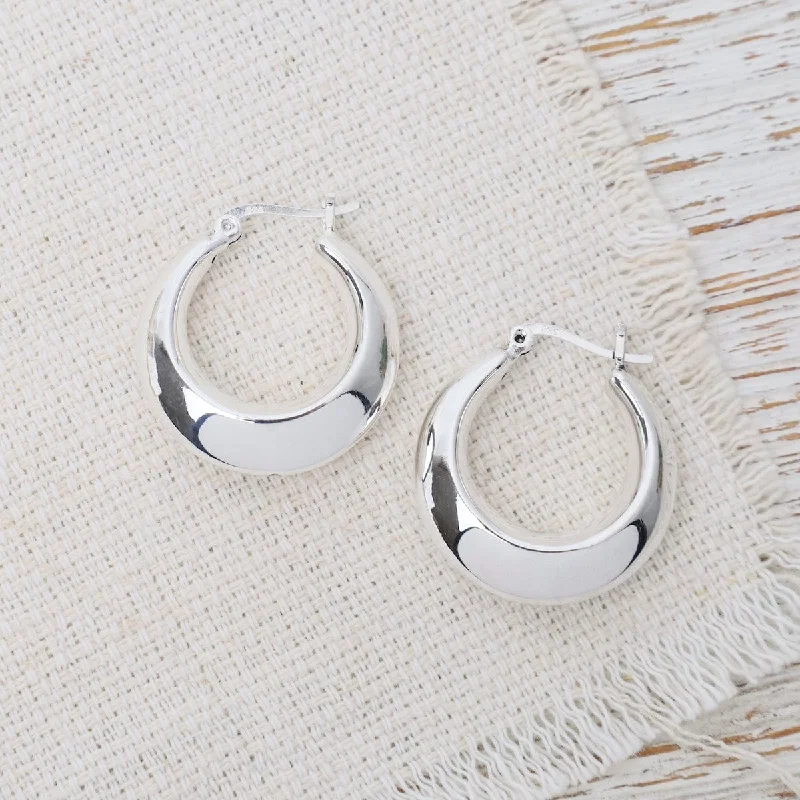 Electroform Hoops on Wire Earrings