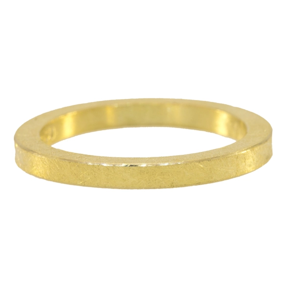 Todd Reed 2mm Brushed Yellow Gold Band