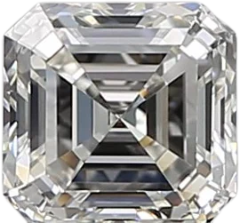 0.51 Carat H VVS2 Asscher Natural Diamond