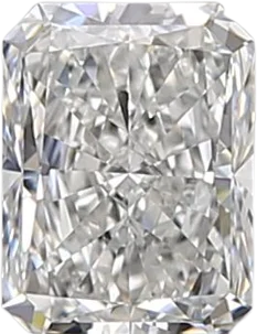 0.51 Carat E VVS2 Radiant Natural Diamond