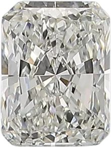 0.59 Carat H VS2 Radiant Natural Diamond