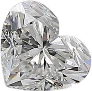 0.6 Carat G VVS1 Heart Natural Diamond