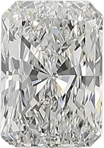 0.6 Carat E VVS2 Radiant Natural Diamond