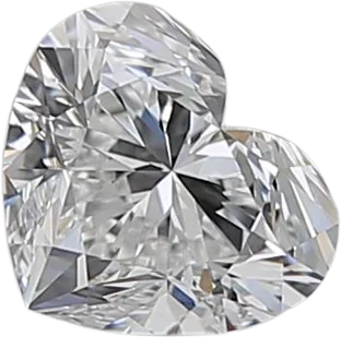 0.7 Carat E IF Heart Natural Diamond