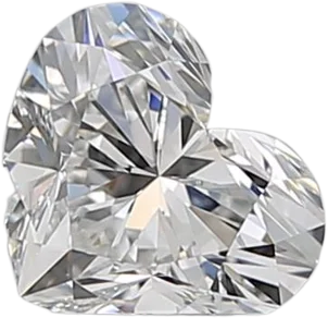 0.7 Carat E VS1 Heart Natural Diamond