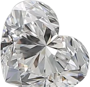 0.7 Carat E VVS2 Heart Natural Diamond