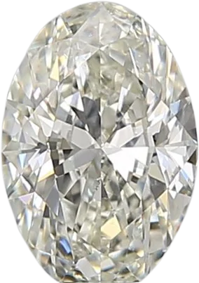 0.7 Carat J SI1 Oval Natural Diamond