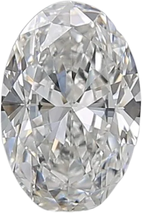 0.74 Carat E VVS2 Oval Natural Diamond