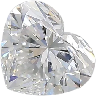 0.76 Carat D VVS2 Heart Lab Diamond