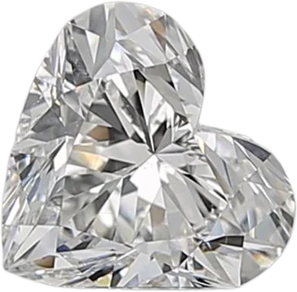 0.88 Carat F SI1 Heart Natural Diamond