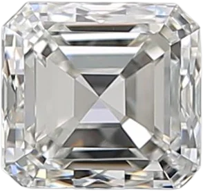 0.9 Carat H VVS2 Asscher Natural Diamond