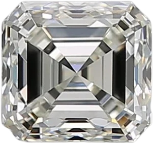 0.9 Carat K VVS1 Asscher Natural Diamond