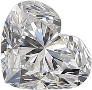 0.9 Carat D VVS2 Heart Natural Diamond