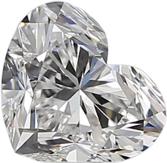 0.9 Carat D VVS2 Heart Natural Diamond