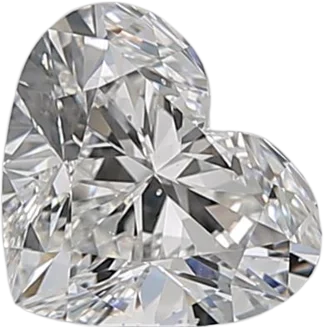 0.9 Carat E SI1 Heart Natural Diamond