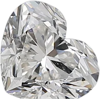 0.9 Carat E SI1 Heart Natural Diamond