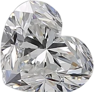 0.9 Carat E VVS2 Heart Natural Diamond