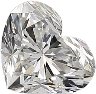 0.9 Carat F VS1 Heart Natural Diamond