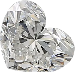 0.9 Carat H VVS1 Heart Natural Diamond