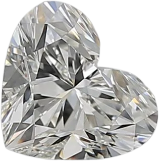 0.9 Carat I VVS2 Heart Natural Diamond