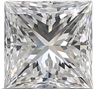 0.9 Carat E VS1 Princess Natural Diamond