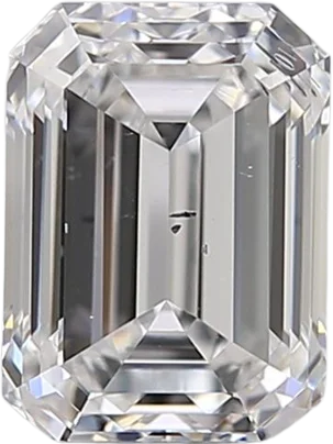 1.29 Carat D SI1 Emerald Lab Diamond