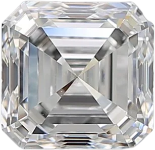 1.52 Carat F VS2 Asscher Natural Diamond