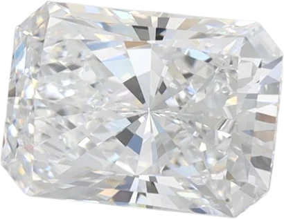 1.54 Carat D VVS2 Radiant Lab Diamond