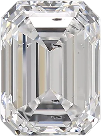 1.7 Carat D SI2 Emerald Lab Diamond