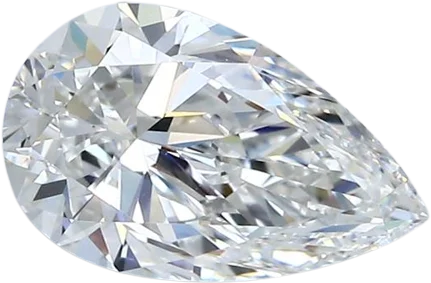 1.7 Carat F VVS1 Pear Natural Diamond