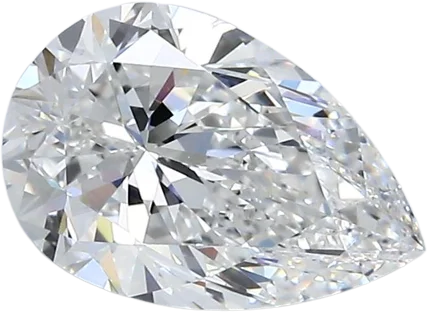 1.71 Carat E VVS1 Pear Natural Diamond