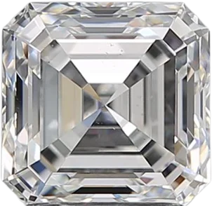 1.73 Carat E VS2 Asscher Natural Diamond