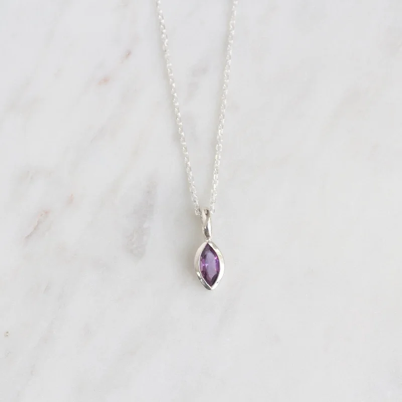 Marquise Amethyst Pendant