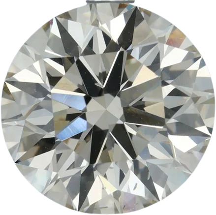 2.07 Carat L, Faint B VS2 Round Natural Diamond