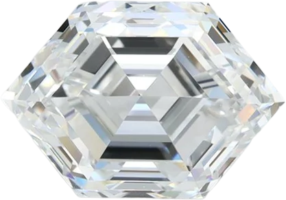 3.16 Carat D VVS1 HEXAGON Lab Diamond